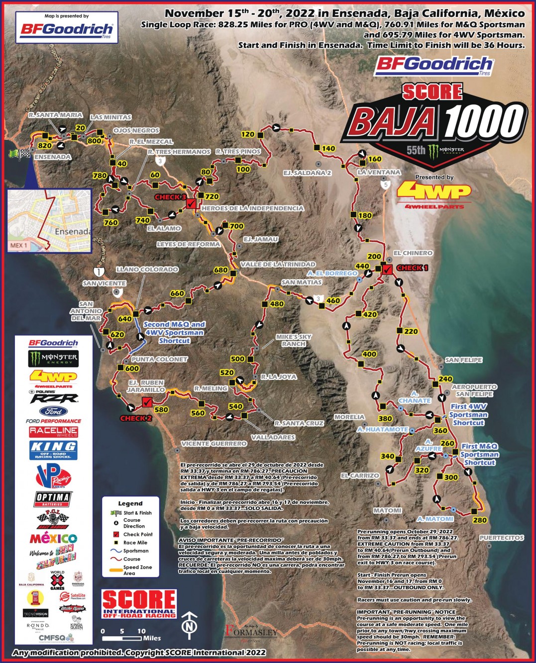 2025 Baja 1000 Map